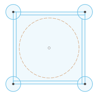 Square truss with rotator dimensions